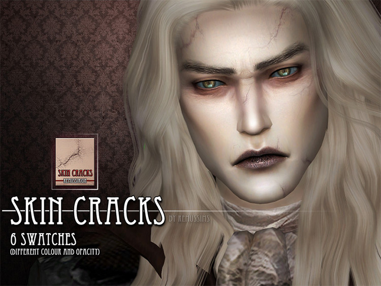 Skin Cracks Makeup Skin Details / Sims 4 CC