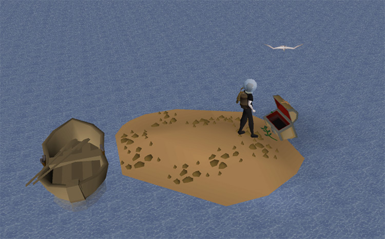 The tiny island with a rowboat / OSRS