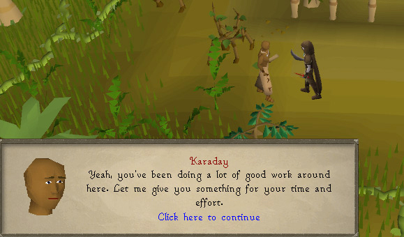 Exchanging favour for sticks / OSRS
