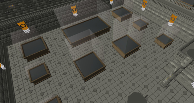 Empty Display Cases in Varrock’s Museum / OSRS