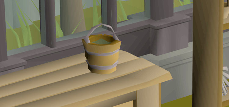 Supercompost on a counter in the Farming Guild (OSRS)