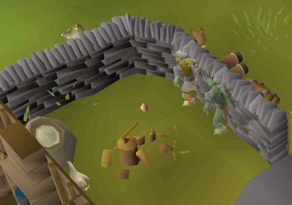 One egg at Fred the Farmer's farm house / OSRS