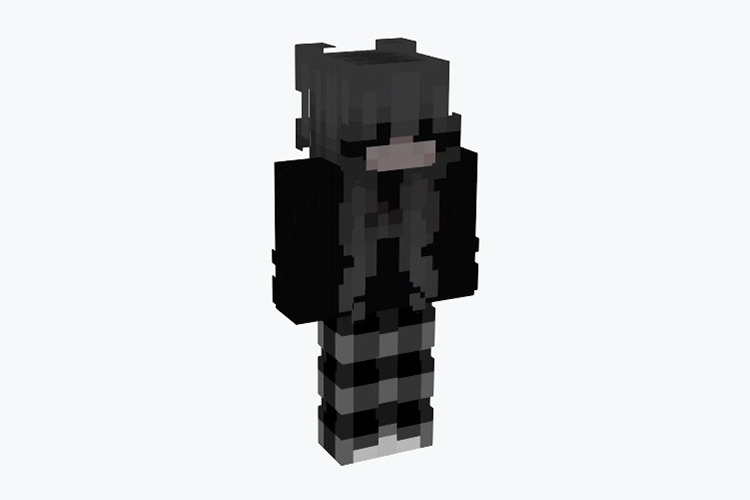 Dark & Brooding Emo Girl Minecraft Skin