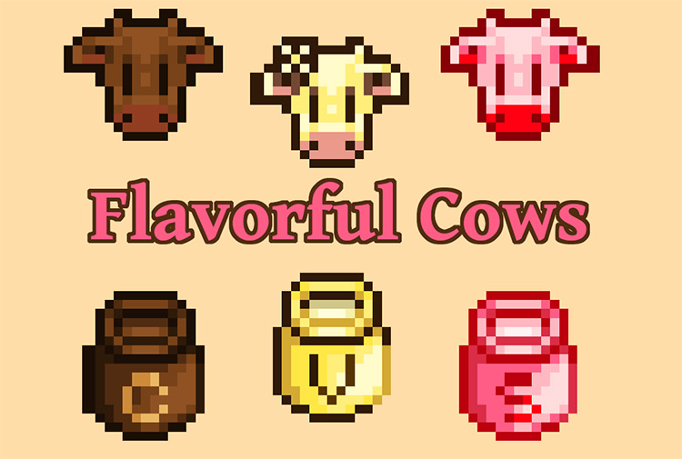 Flavored Cows / Stardew Valley Mod