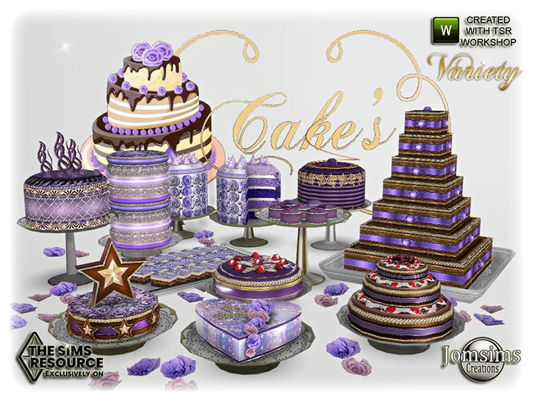 Cakes Variety / Sims 4 CC