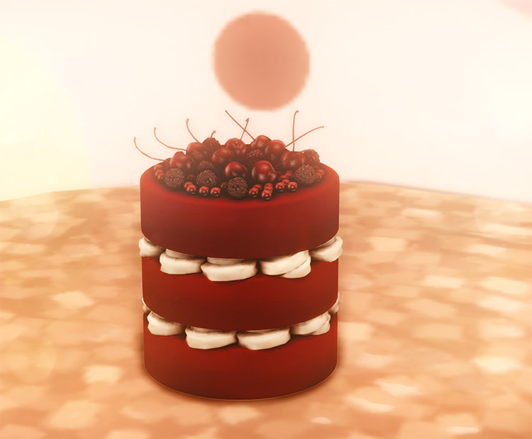 Red Velvet Naked Cake / Sims 4 CC