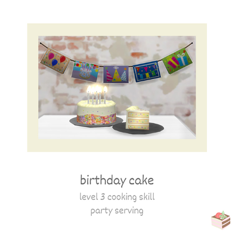 Funfetti Birthday Cake / Sims 4 CC