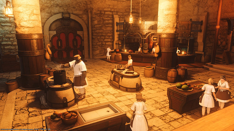 Screenshot Inside the Culinarians' Guild / FFXIV