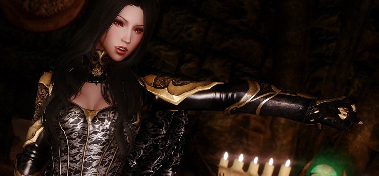 skyrim female vampire armor mods