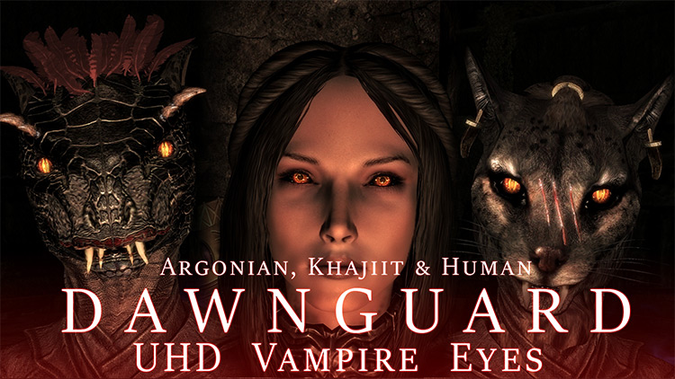UHD Dawnguard Vampire Eyes / Skyrim Mod