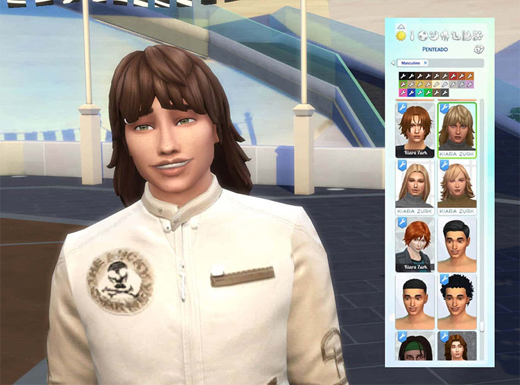 Sims 4 CC  Best Maxis Match Long Hair For Men   FandomSpot - 46