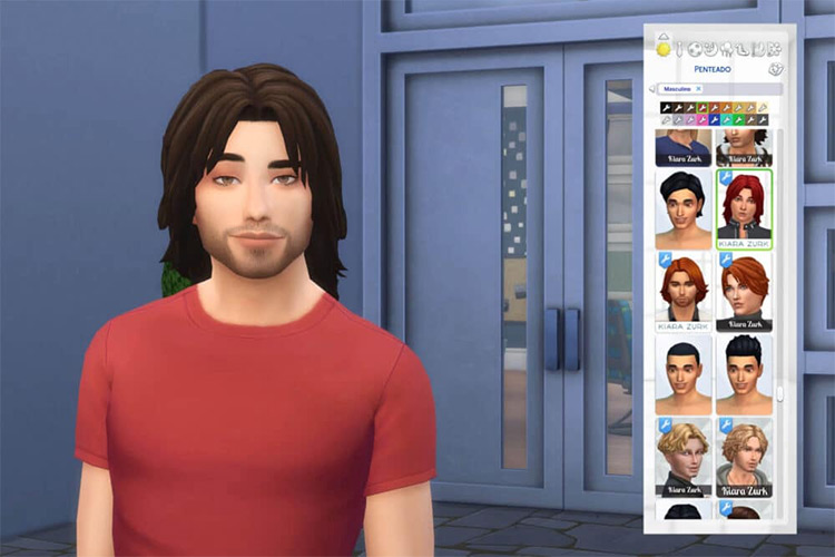 Sims 4 CC  Best Maxis Match Long Hair For Men   FandomSpot - 22