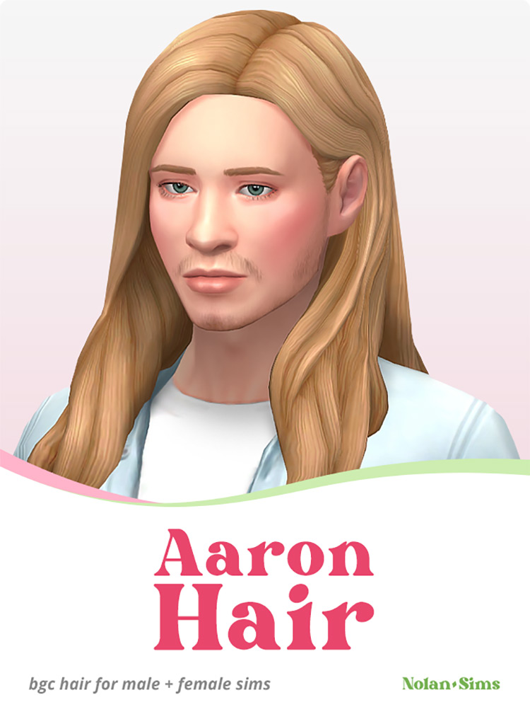 Sims 4 CC  Best Maxis Match Long Hair For Men   FandomSpot - 94