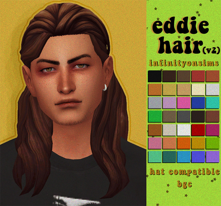 Sims 4 CC  Best Maxis Match Long Hair For Men   FandomSpot - 85