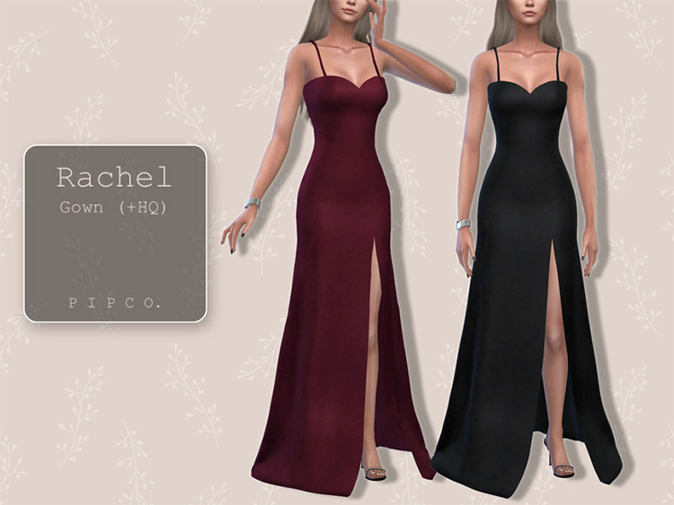 Racheal Gown / Sims 4 CC