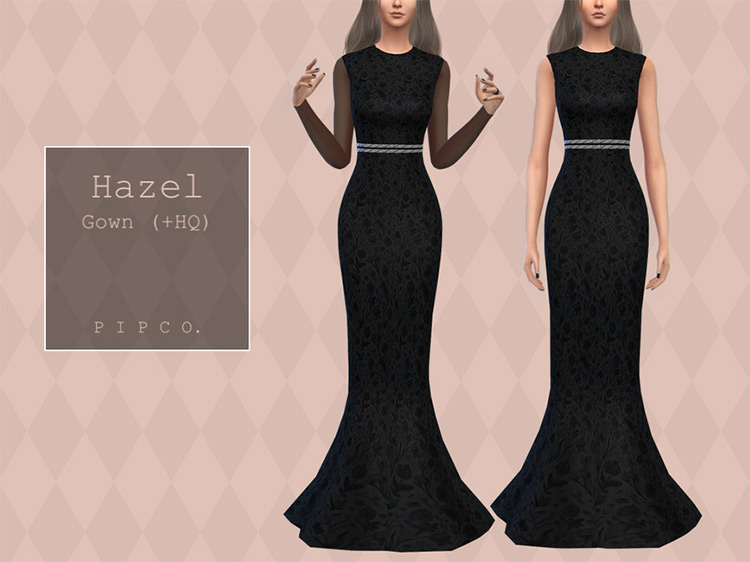 Hazel Gown / Sims 4 CC