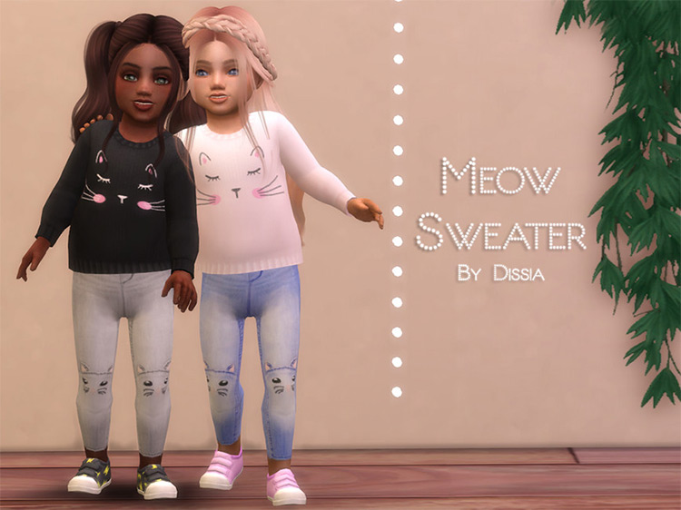 Meow Sweater / Sims 4 CC