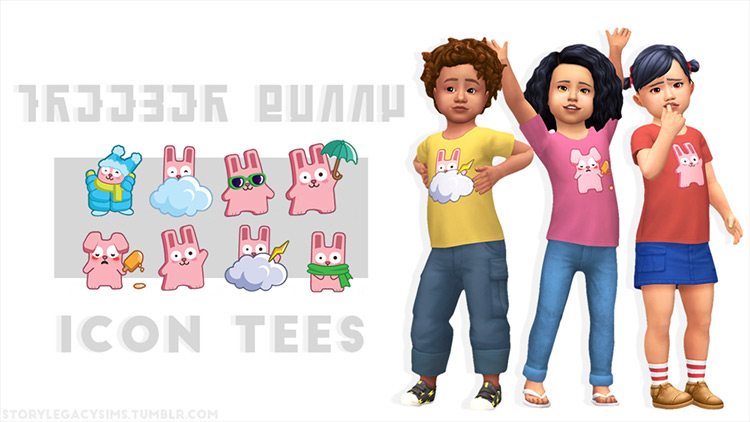 Toddler Icon Tees / Sims 4 CC