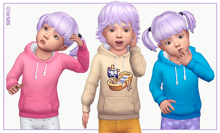 Toddler Hoodie Recolors / Sims 4 CC