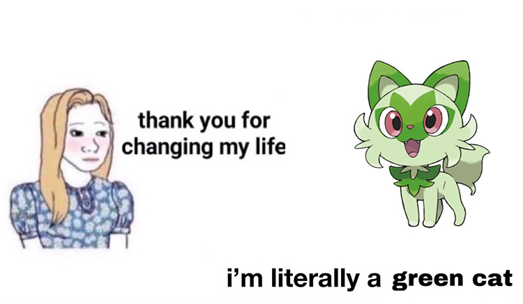 Sprigatito changed my life / Pokemon meme