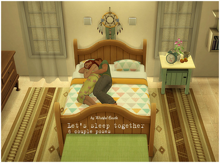Let’s Sleep Cuddling / Sims 4 Pose Pack