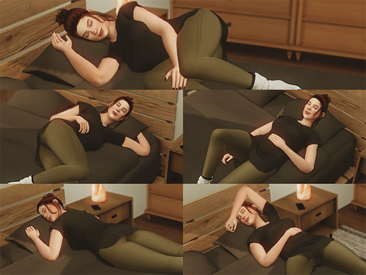 Naptime for your Sims / Sims 4 Pose Pack