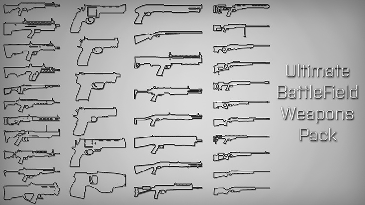 Ultimate Battlefield Weapons Pack GTA5