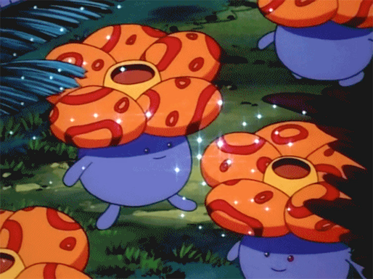 Vileplume flower Pokemon in the anime