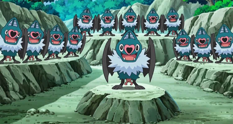 Swoobat in the anime