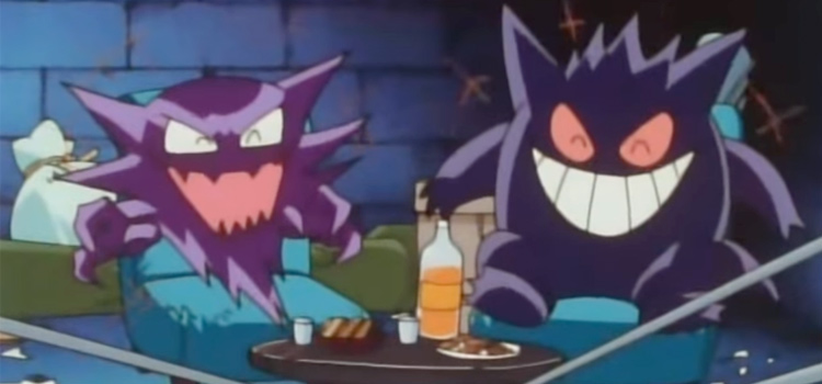 Gengar and Haunter laughing