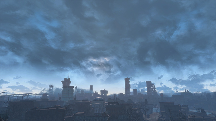 fallout 4 sky is purple