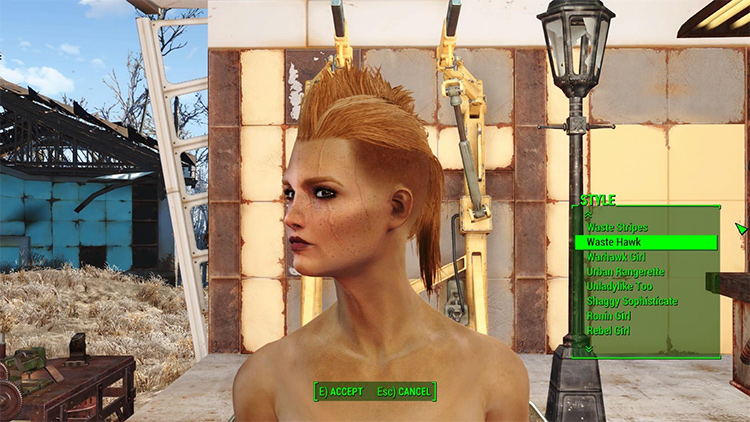 Blue Hair Mod for Fallout 4 - wide 2