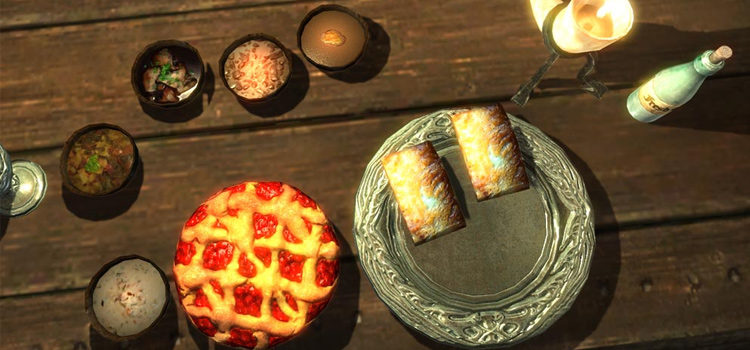 Pie and dessert tarts - food in Skyrim
