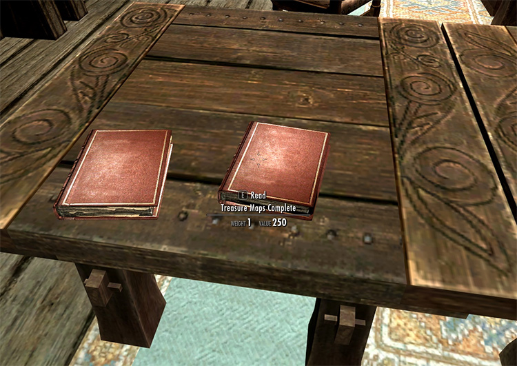 Map Tomes and Writing Table mod