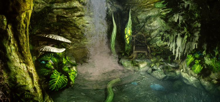 Den interior - Argonian Skyrim player home mod