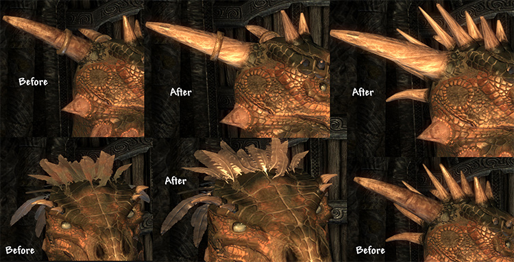 Argonian Improvements Horns mod