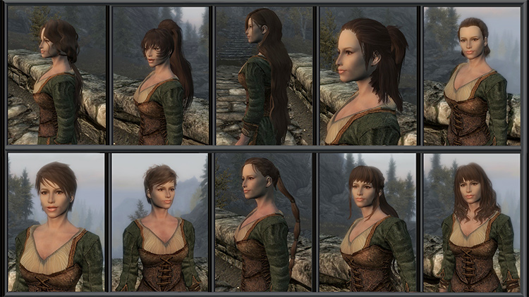 skyrim se hair mods