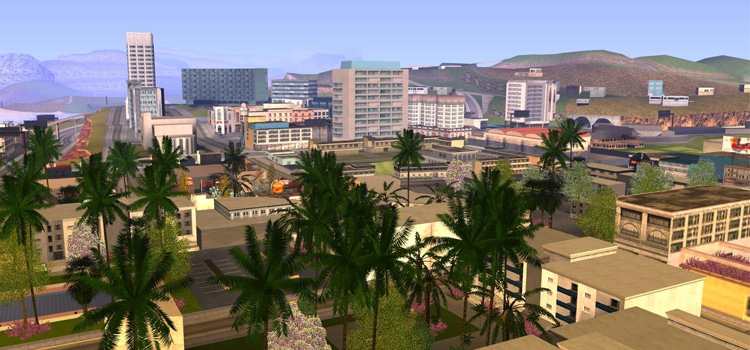 San Andreas GTA cityscape screenshot