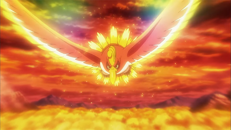 Ho-Oh in the anime