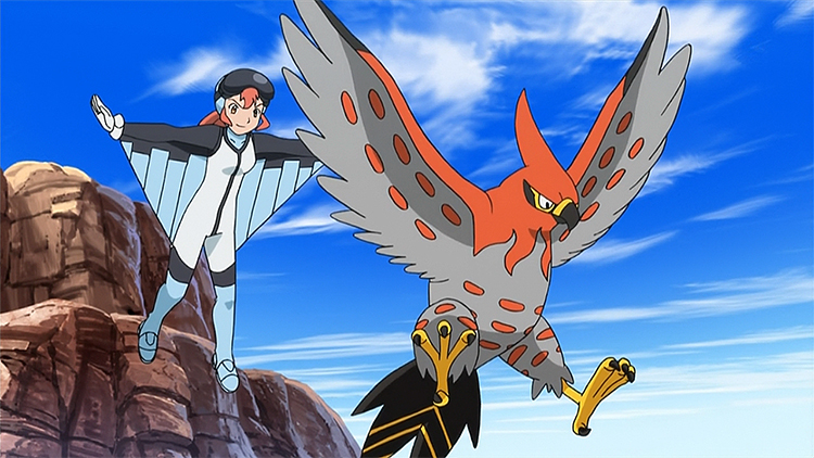 Talonflame in the anime