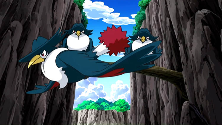 Honchkrow in the anime