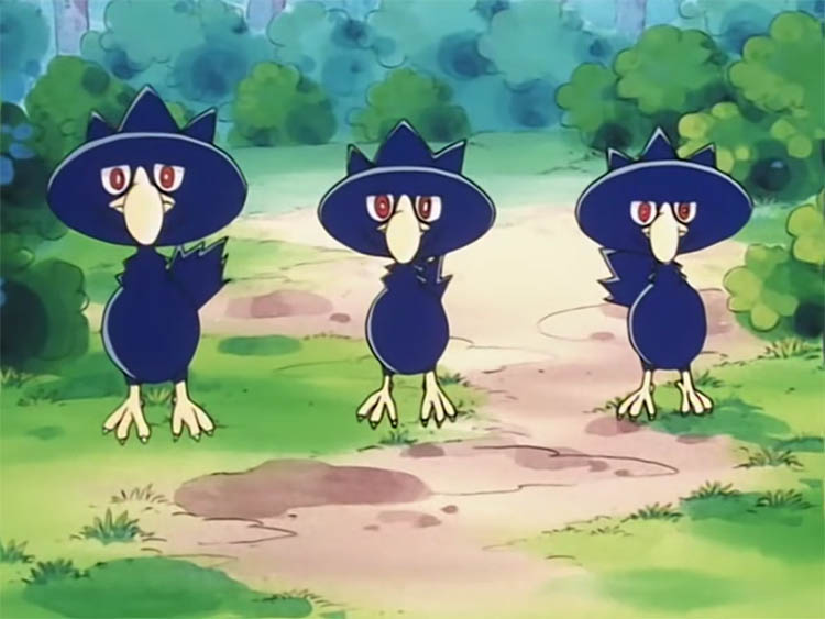 Murkrow in the anime