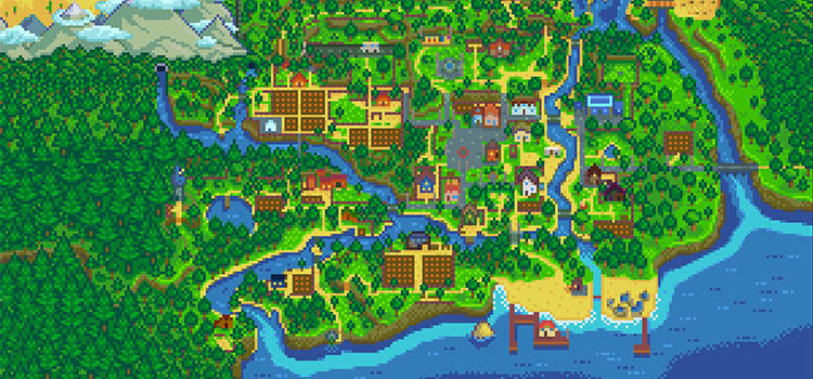 Stardew Valley map expanded mod