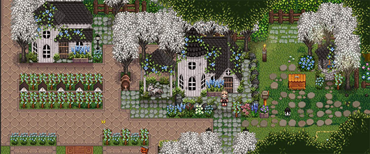 Seasonal Victorian Buildings and Flowers Mod