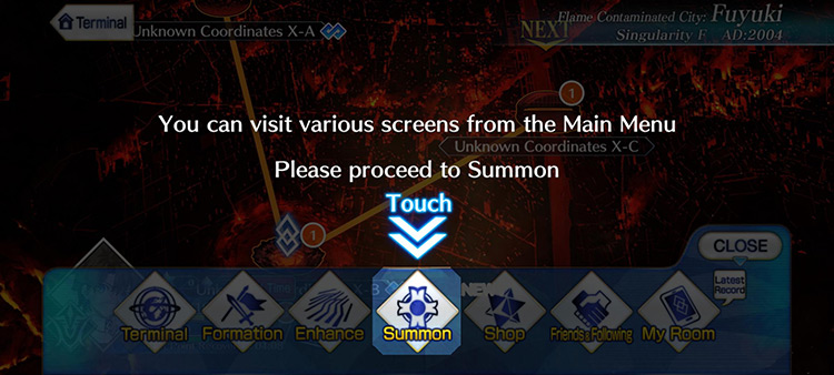 Summon Tutorial (Guided) / Fate/Grand Order