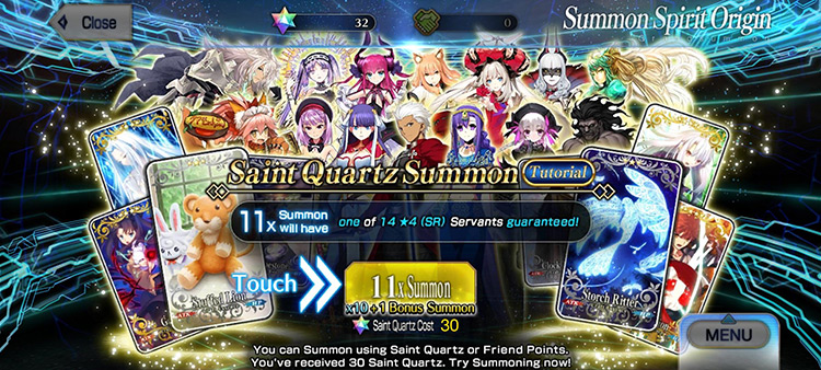 Saint Quartz Summon (Tutorial) / Fate/Grand Order