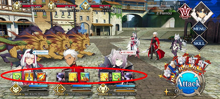 Skills (Highlighted) / Fate/Grand Order