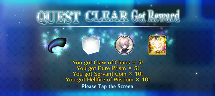Quest Clear (Rewards) / Fate/Grand Order