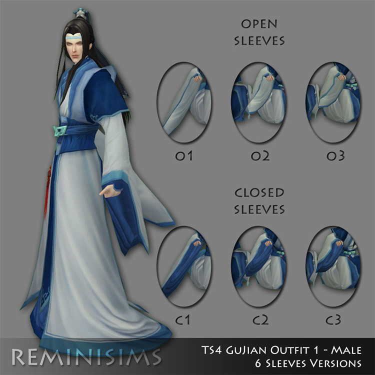 Gujian Outfit Sims 4 CC