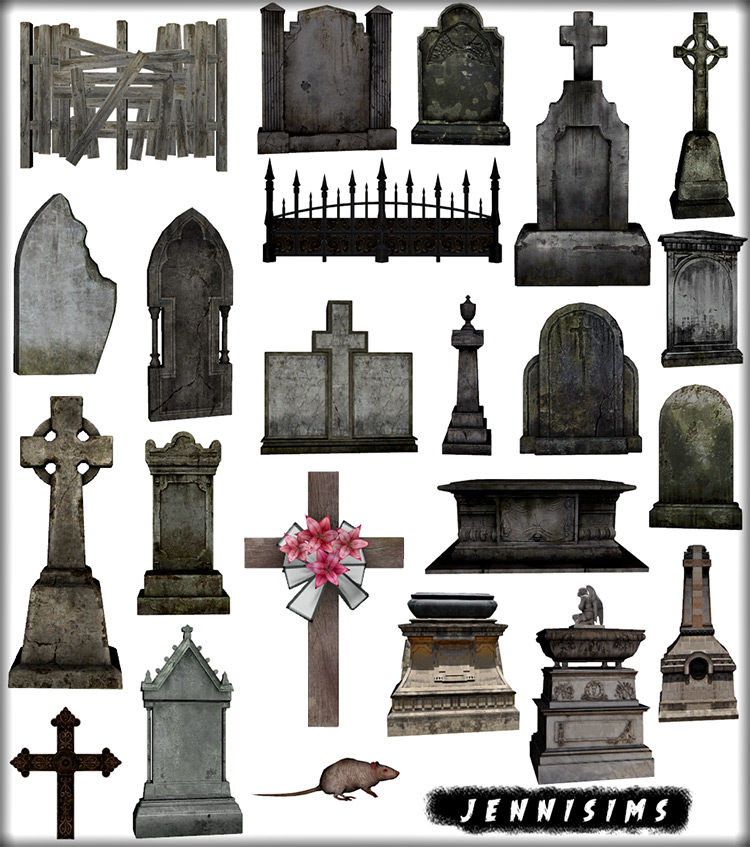 Graveyard   Cemetery CC For The Sims 4  All Free    FandomSpot - 72